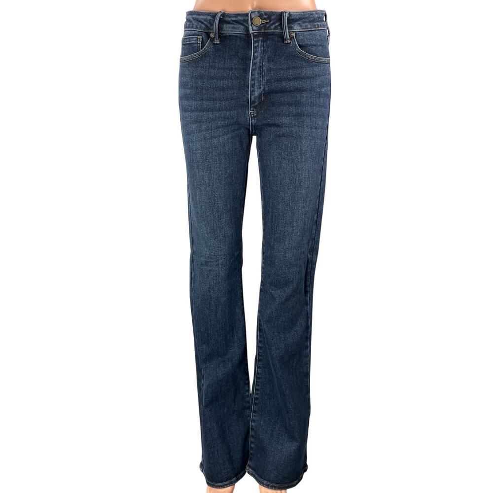 JBD Just Black Denim Women's Blue Dark Wash Bootcut Flared Denim Jeans Size 28